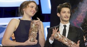 César 2015- Adèle Haenel-Merlleure actrice - Pierre Niney-Meilleur acteur-
