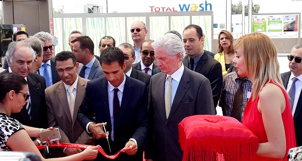 - François de la Gouyette-Mathieu Langeron-Total Tunisie inaugure sa nouvelle station-Les Jardins du Lac