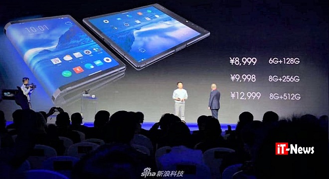 L’étonnant FlexPai serait le premier smartphone à écran pliable et précède donc le Galaxy X