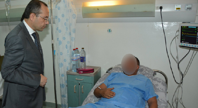 Hichem Fourati rend visite aux agents de sécurité blessés