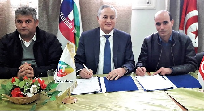 Tunisie Telecom en soutien aux municipalités de Feriana, Majel BelAbbes, Thélepte et Hassi Alfrid en téléphonie (Fixe et Mobile) et en DATA