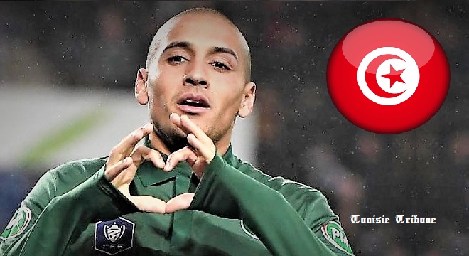 -Wahbi Khazri-l’international-tunisien-élu-meilleur-joueur-de-Ligue-1-française-en-novembre-a-inscrit-avec-Saint-Etienne-un- doublé-face-à-Marseille