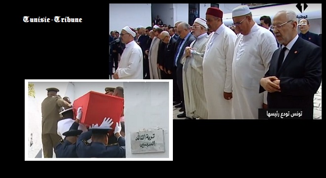Obsèques de feu Béji Caïd Essebsi, Président de la République Tunisienne : Enterrement au Cimetière du Jellaz à Tunis (vidéo)