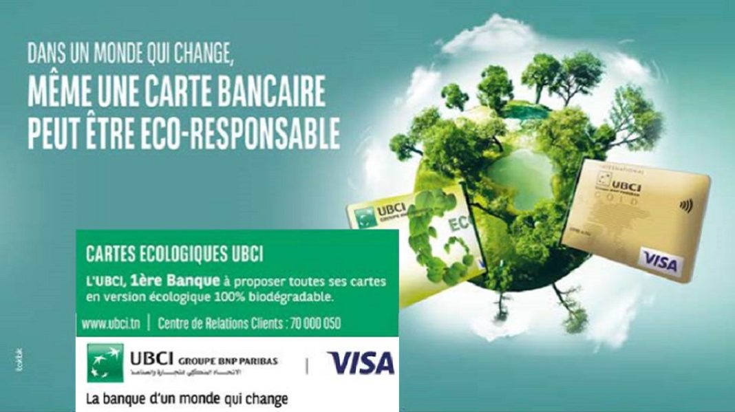 UBCI 1ere Banque lancer des cartes écologiques