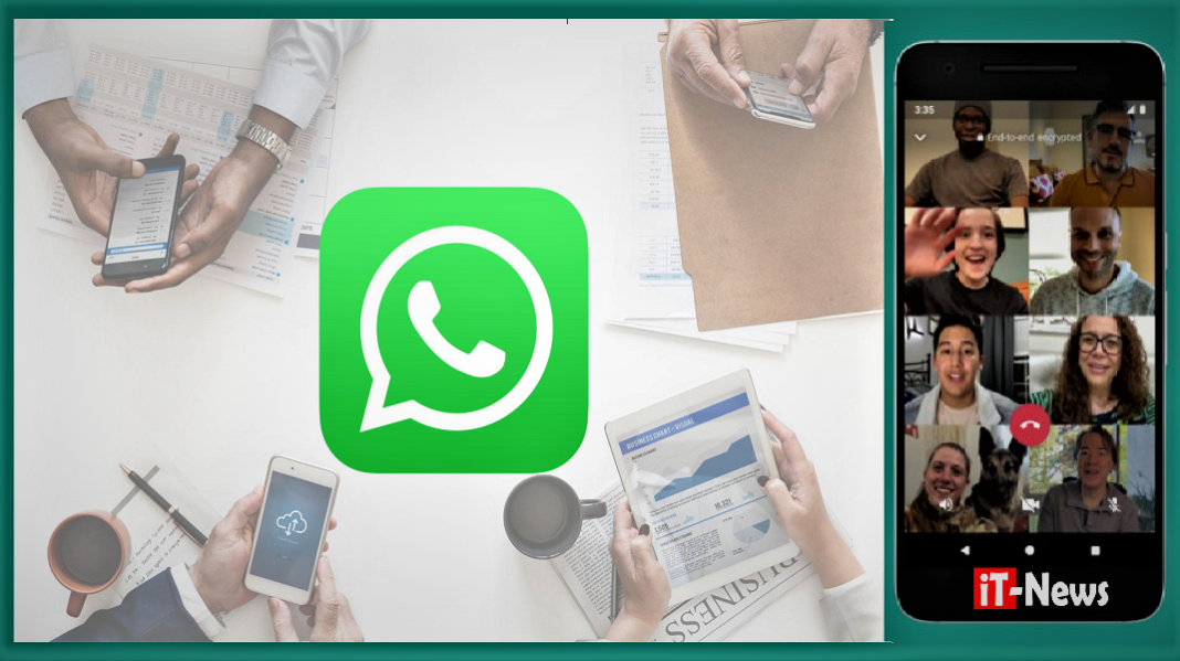 des appels vidéo à 8 participants sur WhatsApp