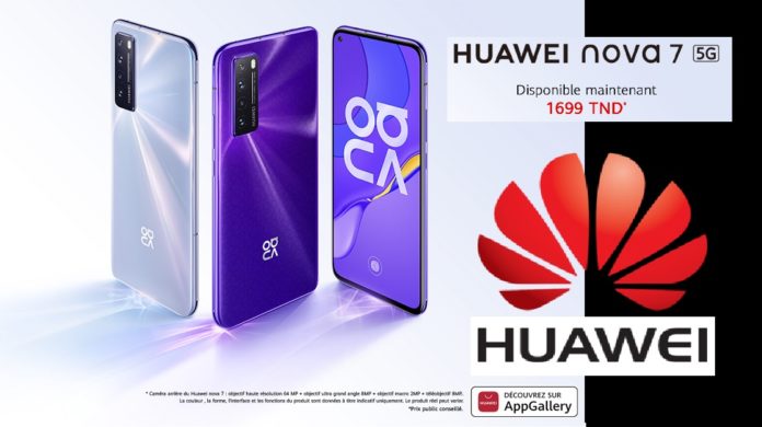 Le nouveau Huawei nova 7 5G désormais disponible en Tunisie