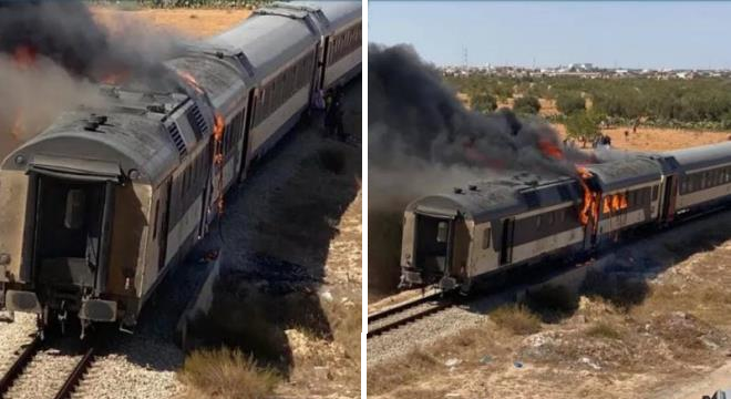 incendie-dans-le-train-reliant-sfax-tunis-pas-de-pertes-humaines