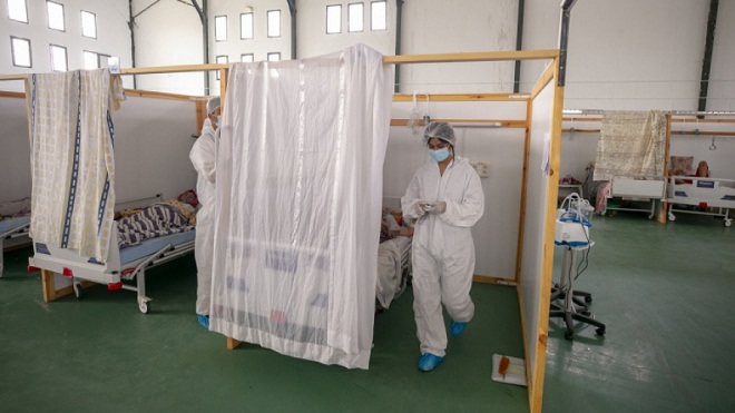 Mise en place d’un hôpital de campagne à Sousse
