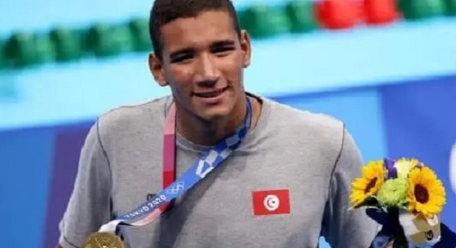 Le prodigieux Ahmed Ayoub Hafnaoui (18 ans et Médaille d'or) a été la surprise du chef