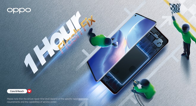 OPPO lance, en Tunisie, le service de réparation rapide d’une heure