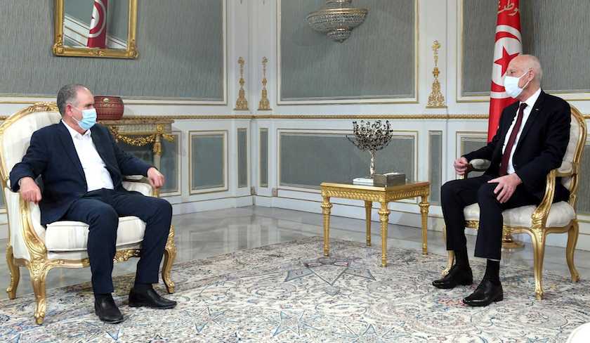 Entretien entre Noureddine Taboubi et Kaïs Saïed