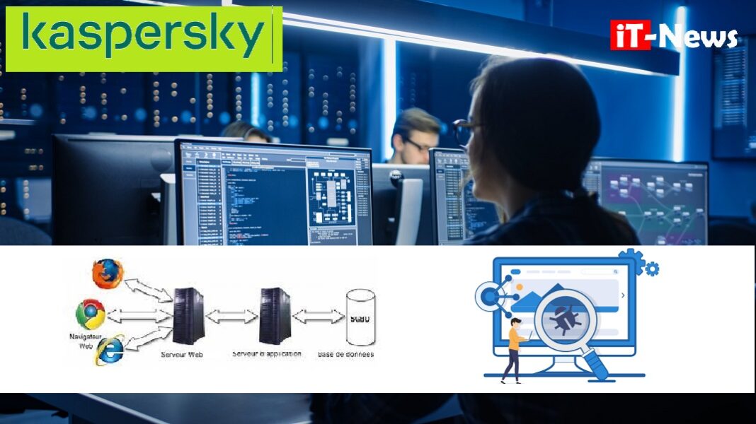 Smart Female IT Programer Working on Desktop Computer in Data Center System Control Room. Team of Young Professionals Doing Code Programming