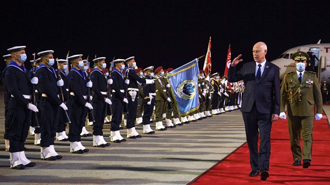 Le Président Kais Saïed rentre de Bruxelles