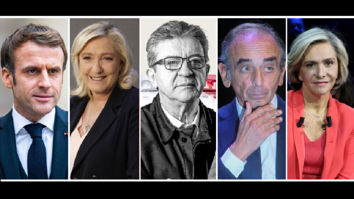 Présidentielle Française : Macron en tête, Marine Le Pen et Mélenchon avancent, Eric Zemmour et Valérie Pécresse perdent du terrain