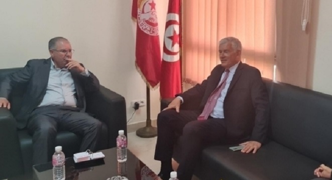 Nourerdine Taboubi s’entretient avec l’ambassadeur Français