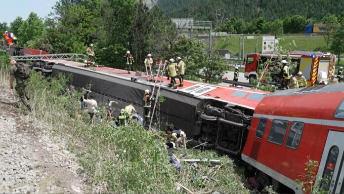 En Allemagne, un accident de train fait au moins trois morts et plusieurs blessés