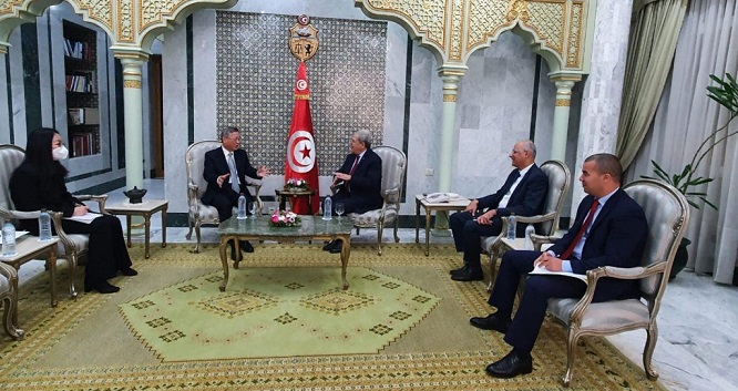 Othman Jerandi reçoit l’ambassadeur de Chine en Tunisie