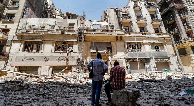 Effondrement d'un immeuble en Egypte