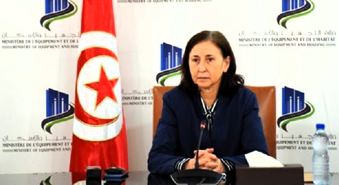 la ministre de l’Equipement et de l’Habitat Sarra Zaafrani