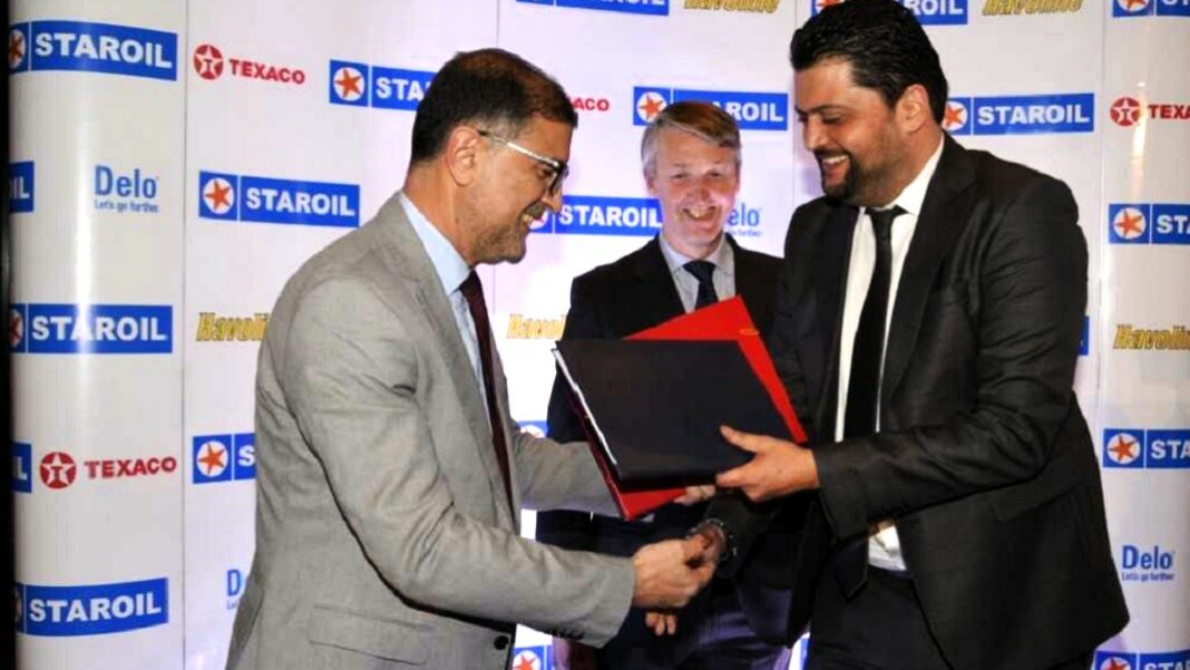 - 01- STAROIL - représentant officiel en Tunisie des lubrifiants TEXACO du groupe CHEVRON l’un des leaders mondiaux de l’industrie pétrolière
