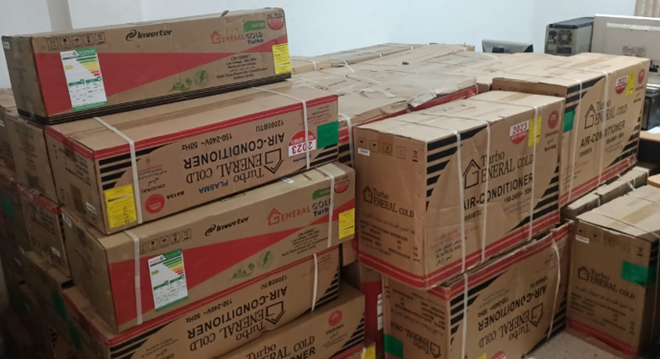 Saisie d’une quantité de climatiseurs de contrebande