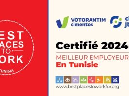 Votorantim Cimentos certifié « Best Places to Work » en Tunisie pour l’année 2024. Un Engagement continu envers le bien-être de ses collaborateurs