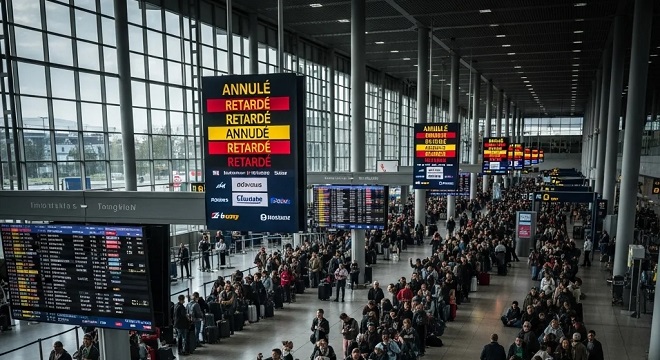 Grève massive dans les aéroports français