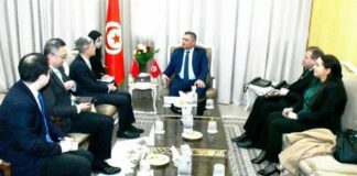 Le ministre de l’Intérieur reçoit l’ambassadeur de Chine en Tunisie