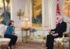 Kaïs Saïed reçoit l’ambassadrice polonaise en Tunisie à l’occasion de la fin de sa mission