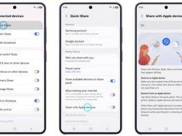 Samsung ajoute la compatibilité AirDrop à la fonction Quick Share de la série Galaxy S26