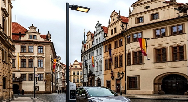 Prague : vers des lampadaires intelligents pour booster la recharge des voitures électriques