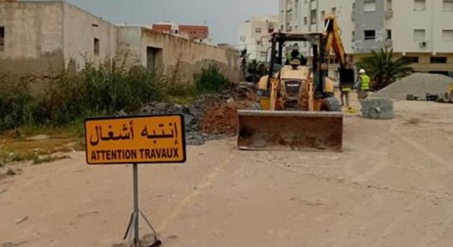 travaux d’aménagement du quartier Chaker pour deux millions de dinars