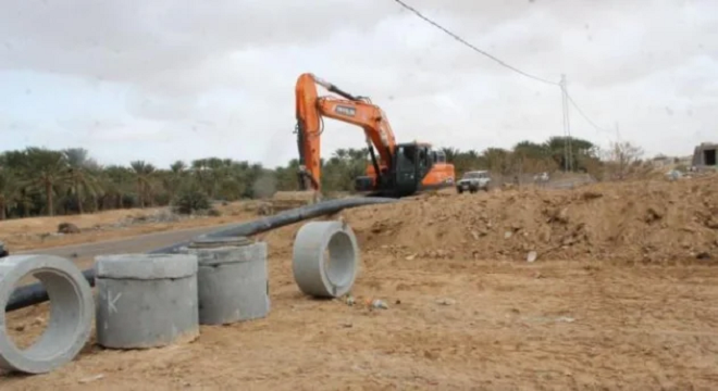 travaux d’extension du réseau d’assainissement à Kébili-sud