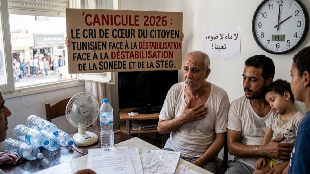Canicule 2026 - Le cri de cœur du citoyen Tunisien face à la déstabilisation de la SONEDE et de la STEG
