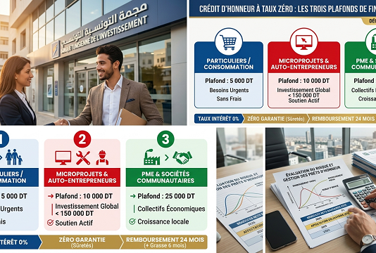 Crédit d’honneur à taux zéro en Tunisie… Entre promesse d’inclusion sociale et casse-tête économique
