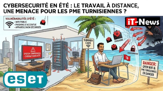 Alerte ESET sur le Télétravail Estival : Les PME tunisiennes sous la menace invisible des Cyberattaques