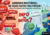 Pénalités & Infractions au Code de la route (Info ou Intox ?)… Ne vous faites pas piéger par ces Fake News