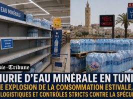 Pénurie d’eau minérale en Tunisie : Entre pic de canicule, défis logistiques et traque des spéculateurs
