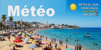 Prévisions Météo (avec indice UV) pour ce dimanche 6 septembre 2026