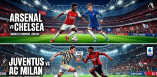 Un Dimanche de gala en Europe : Juventus-Milan et le derby Arsenal-Chelsea en têtes d’affiche… (Retransmissions TV)