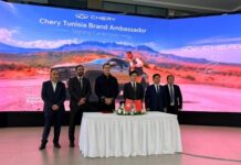 Chery Tunisie et son nouvel ambassadeur Fares Abdeddayem au CHERY International User Summit 2026 à Wuhu