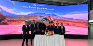 Chery Tunisie et son nouvel ambassadeur Fares Abdeddayem au CHERY International User Summit 2026 à Wuhu