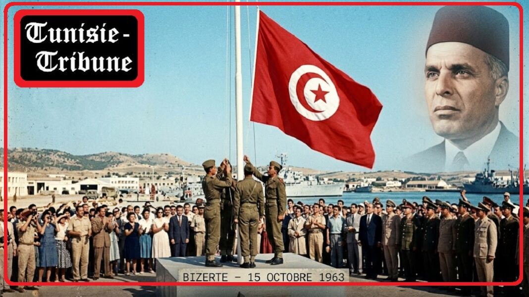 L'épilogue du 15 octobre 1963 -Le drapeau national hissé sur la base - Tunisie-Tribune