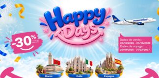Aérien : Nouvelair réactive sa promo « Happy Days » avec -30% vers l’Espagne, l’Italie et le Maroc